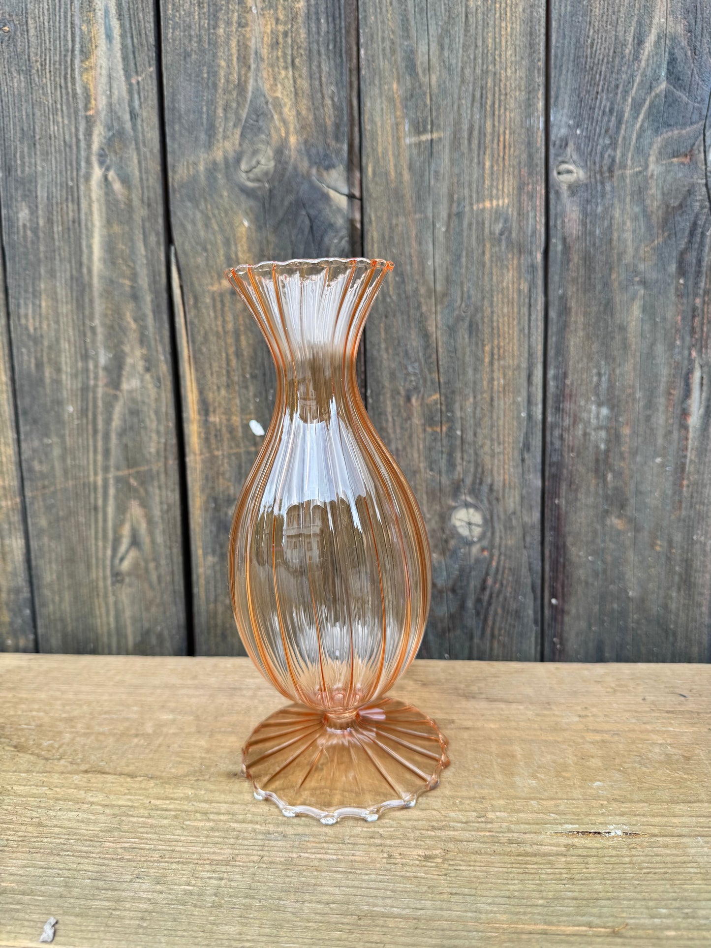 Glasvase Color Pop – Statement in Violett & Orange