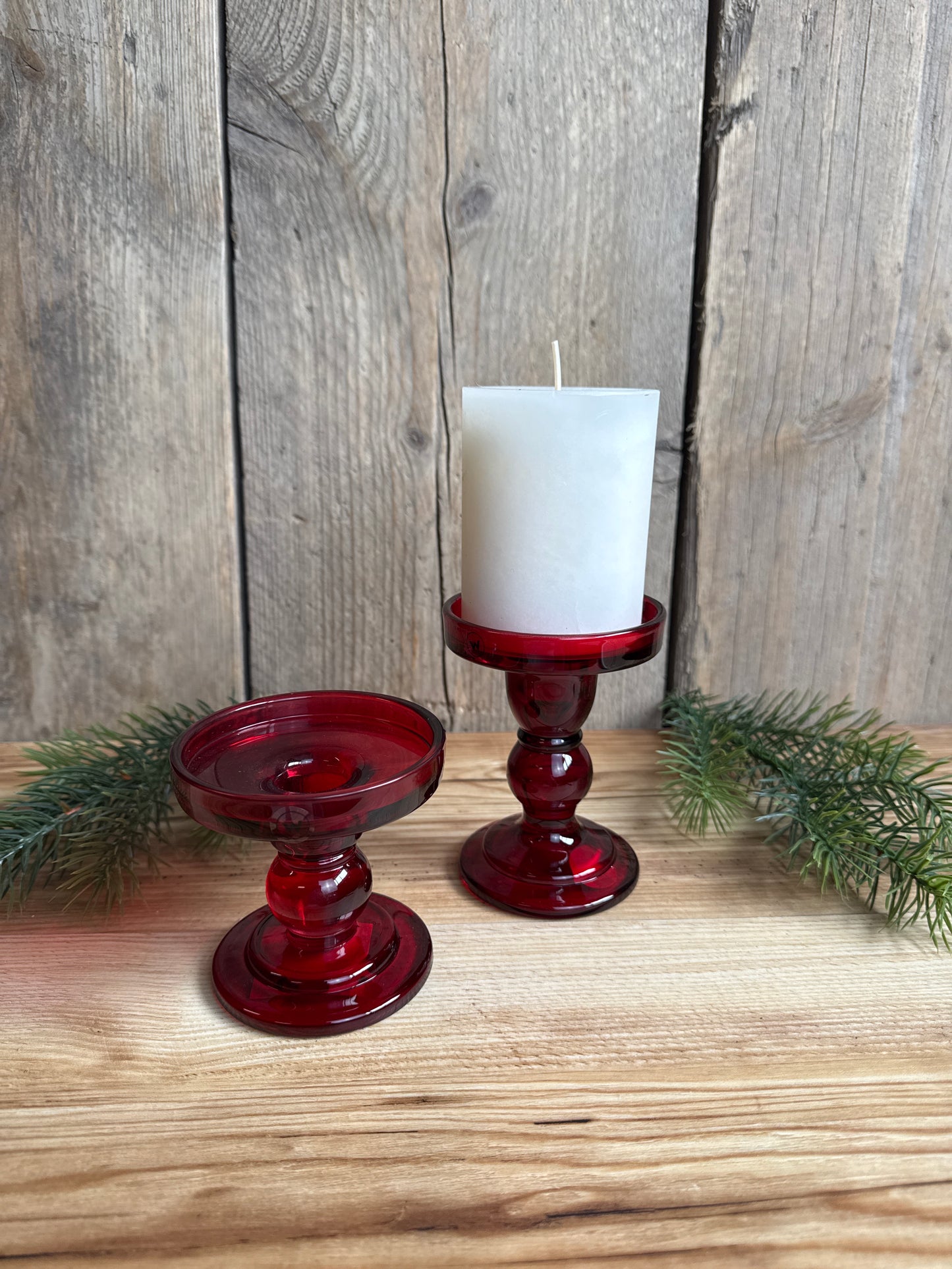 RED Candle Holder