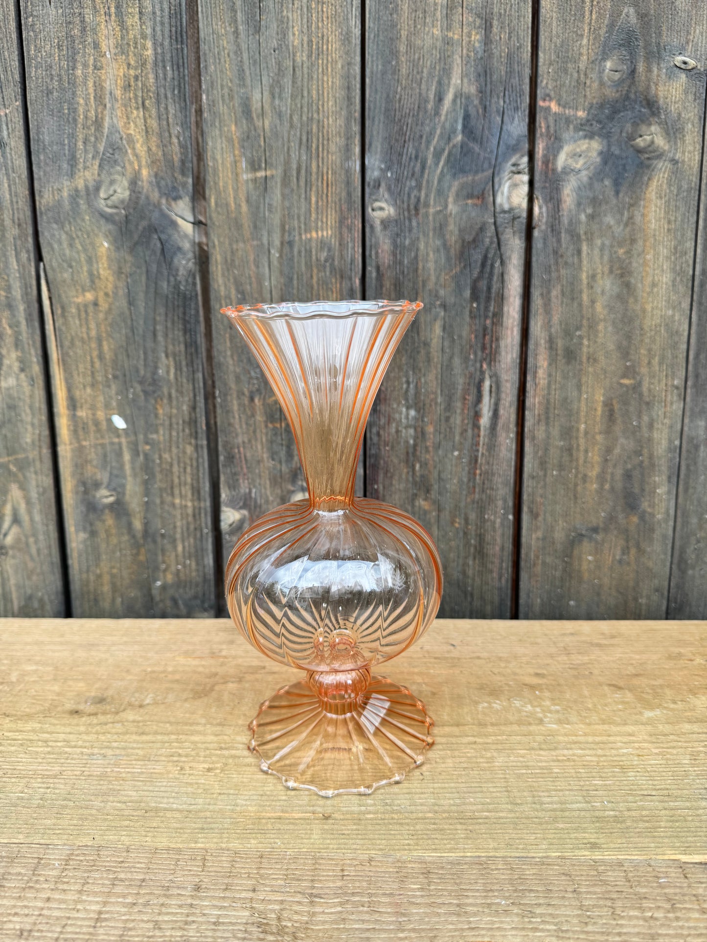 Glasvase Color Pop – Statement in Violett & Orange