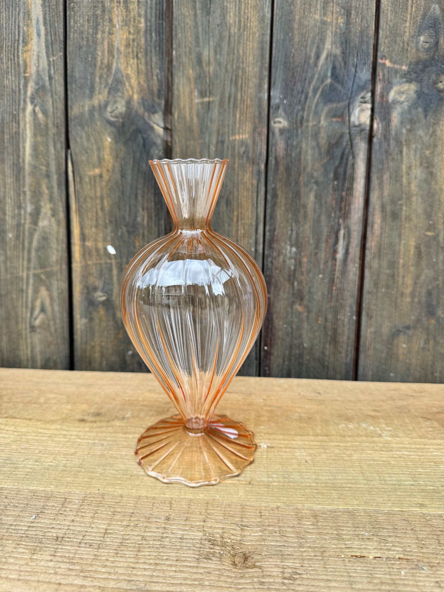 Glasvase Color Pop – Statement in Violett & Orange