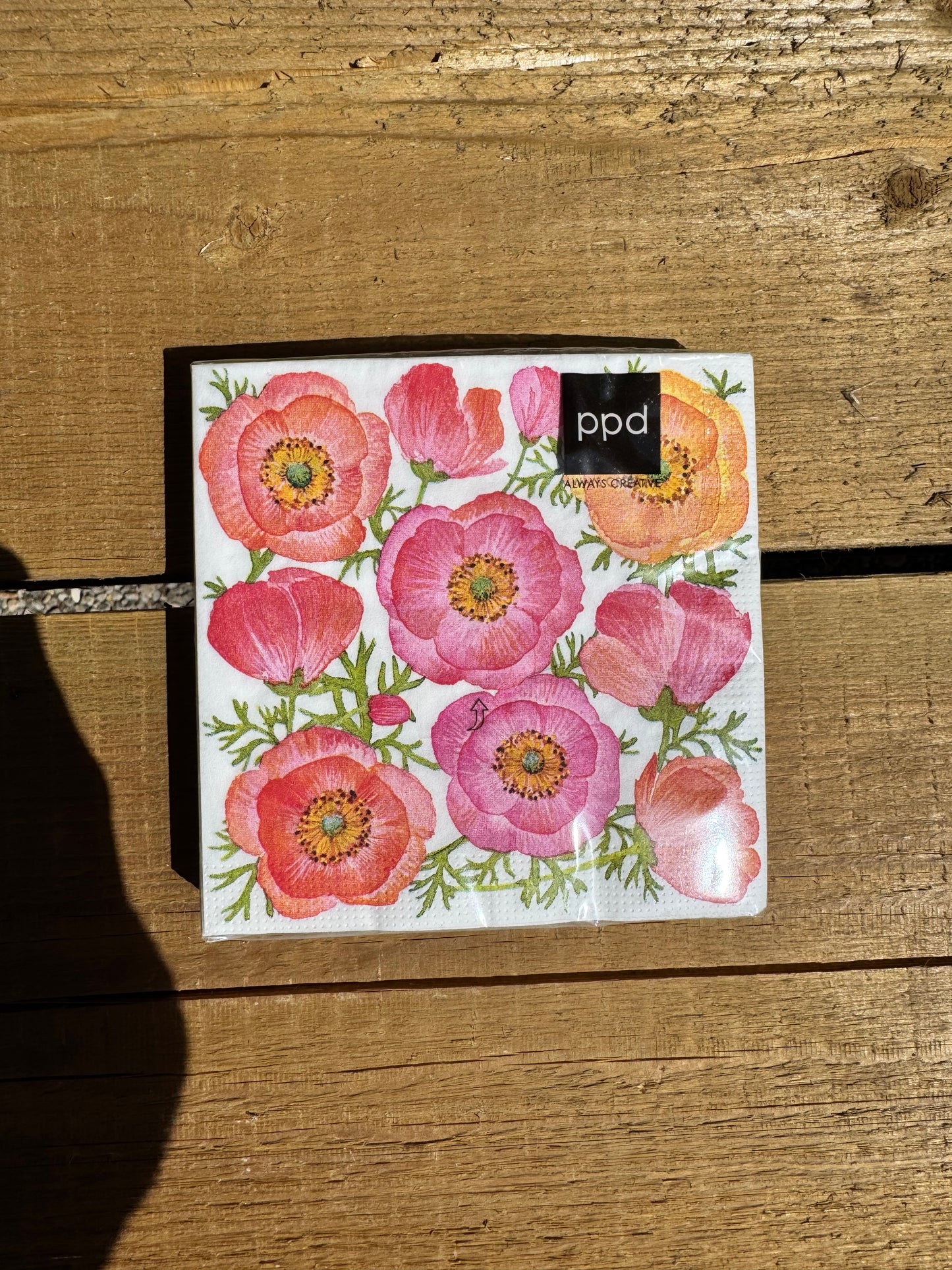 Cocktailservietten Aquarell-Mohn