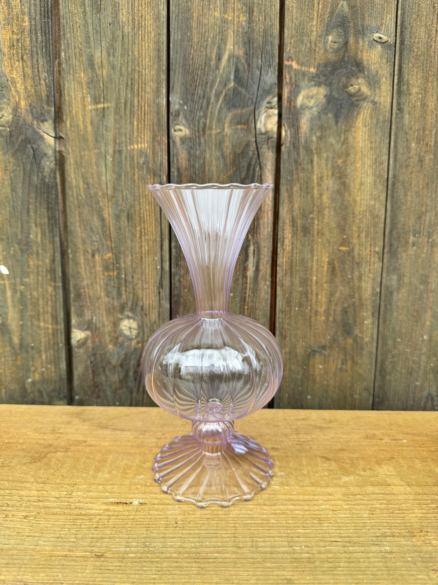 Glasvase Color Pop – Statement in Violett & Orange