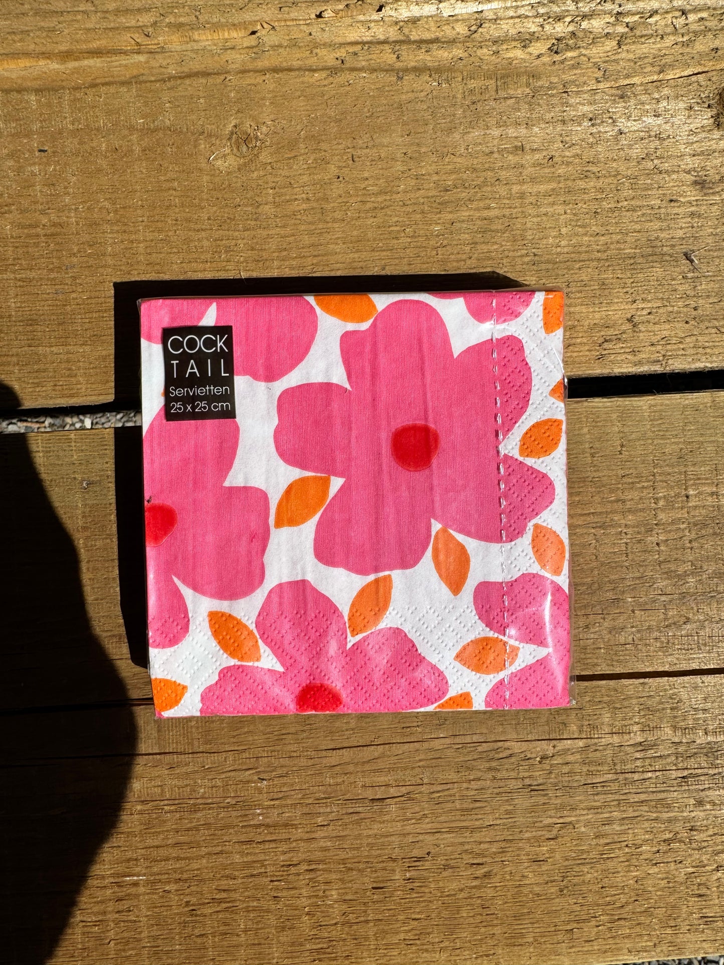 Cocktailservietten Pink Flowers