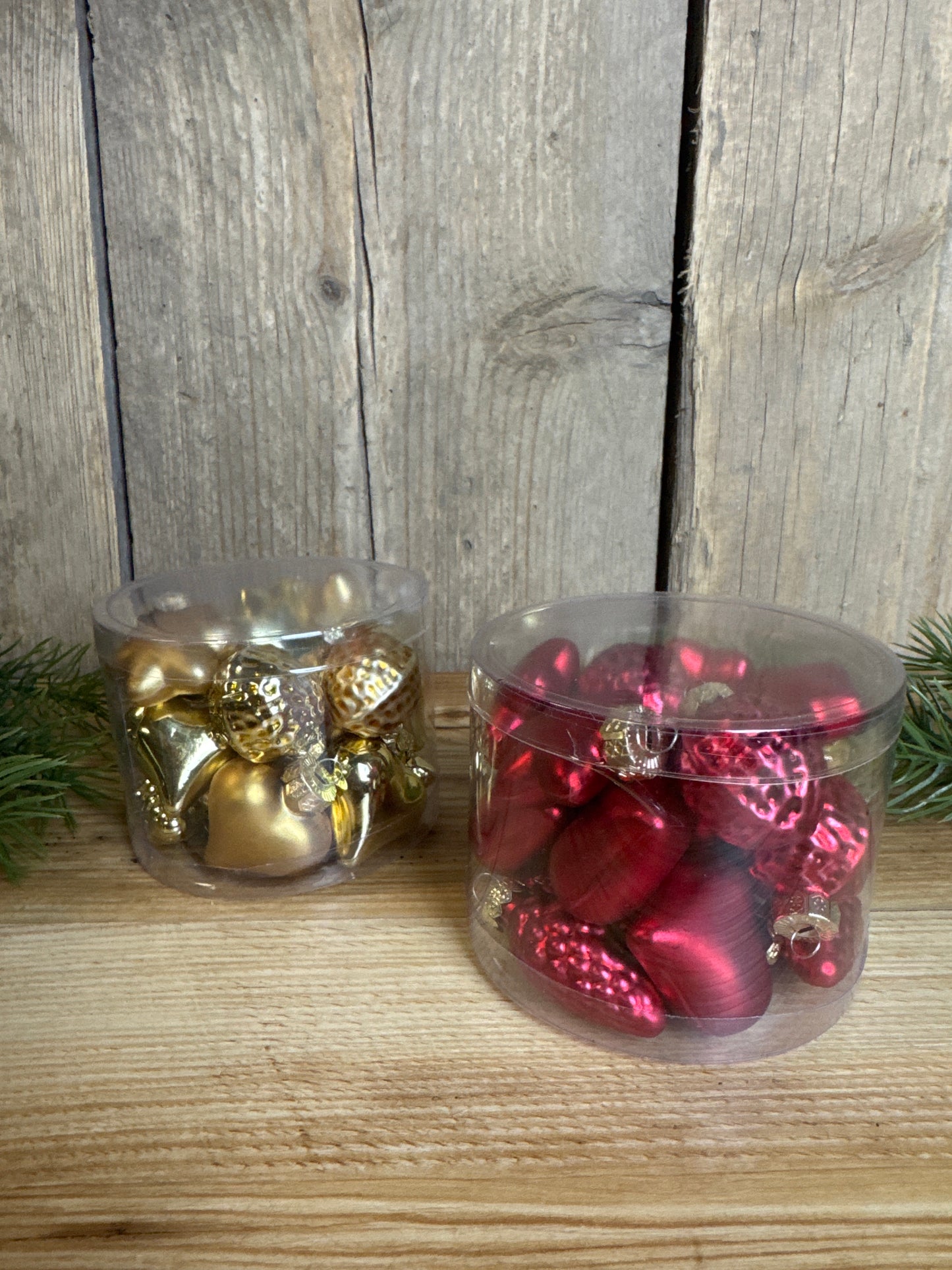 Glasmix Herz/Stern/Nuss/Zapfen