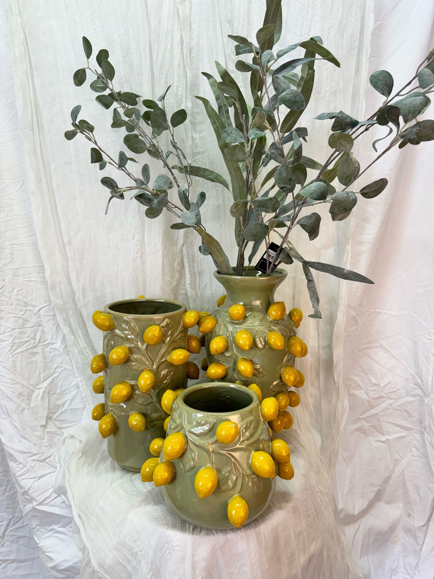 Zitronen Vase