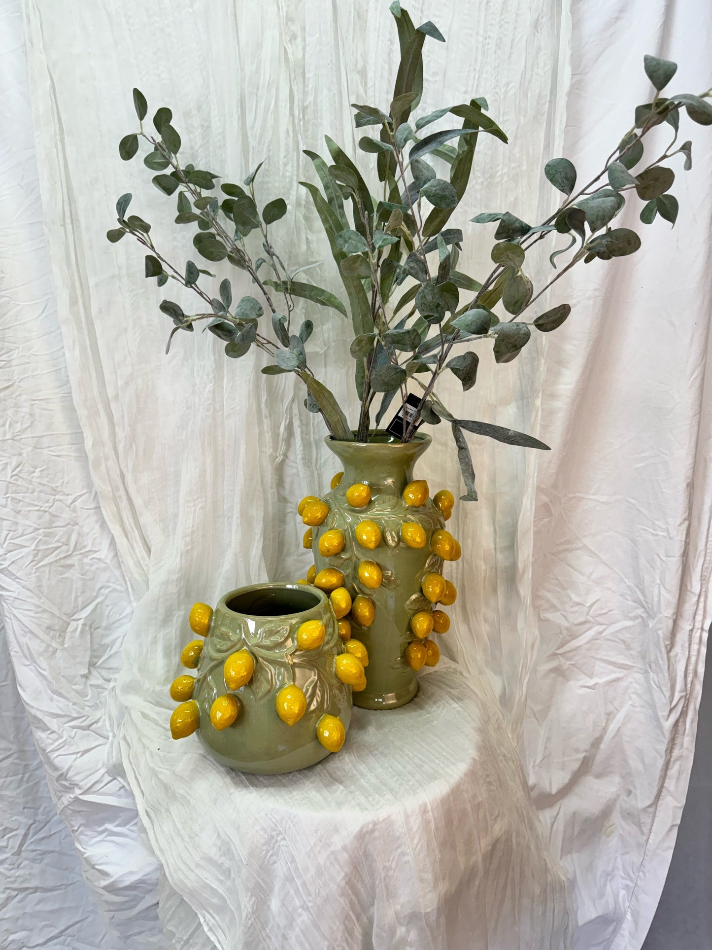 Zitronen Vase
