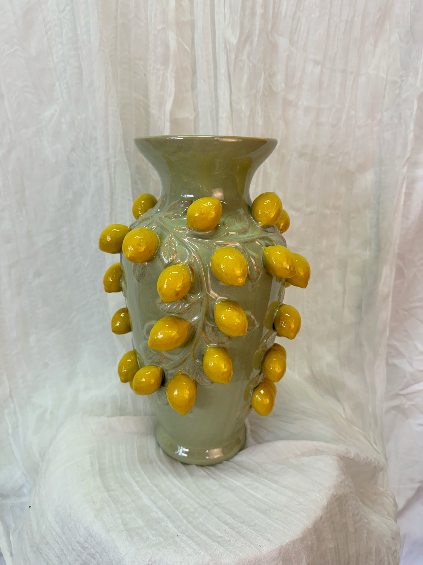 Zitronen Vase