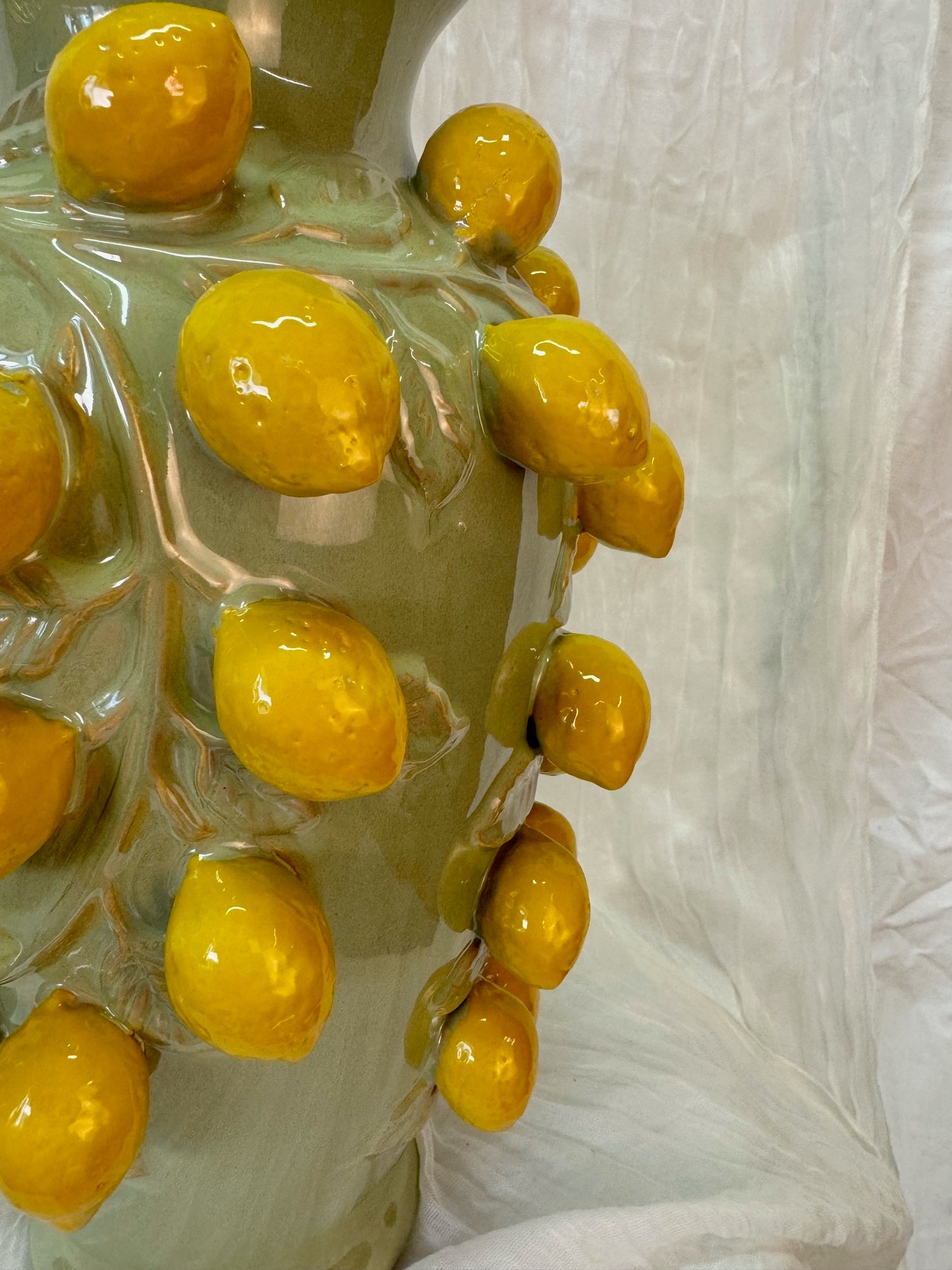 Zitronen Vase