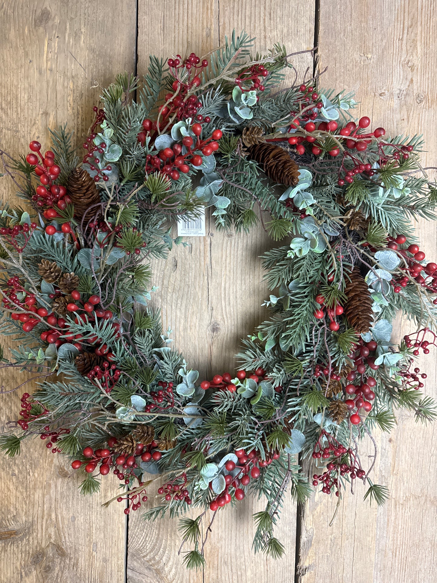 Winterkranz „Eukalyptus & Beeren“ – künstlich, naturgetreu & langlebig