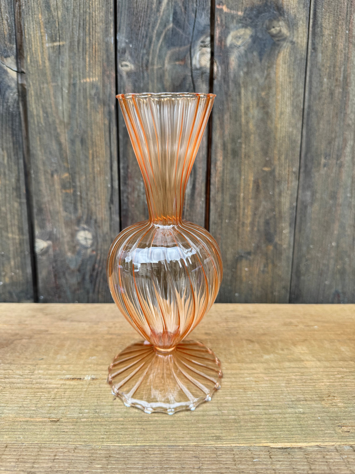 Glasvase Color Pop – Statement in Violett & Orange – Blütenharmonie Jana Szabo