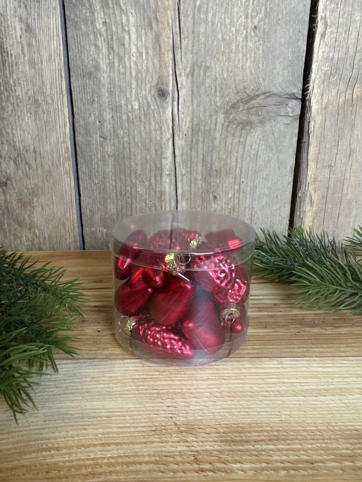 Glasmix Herz/Stern/Nuss/Zapfen