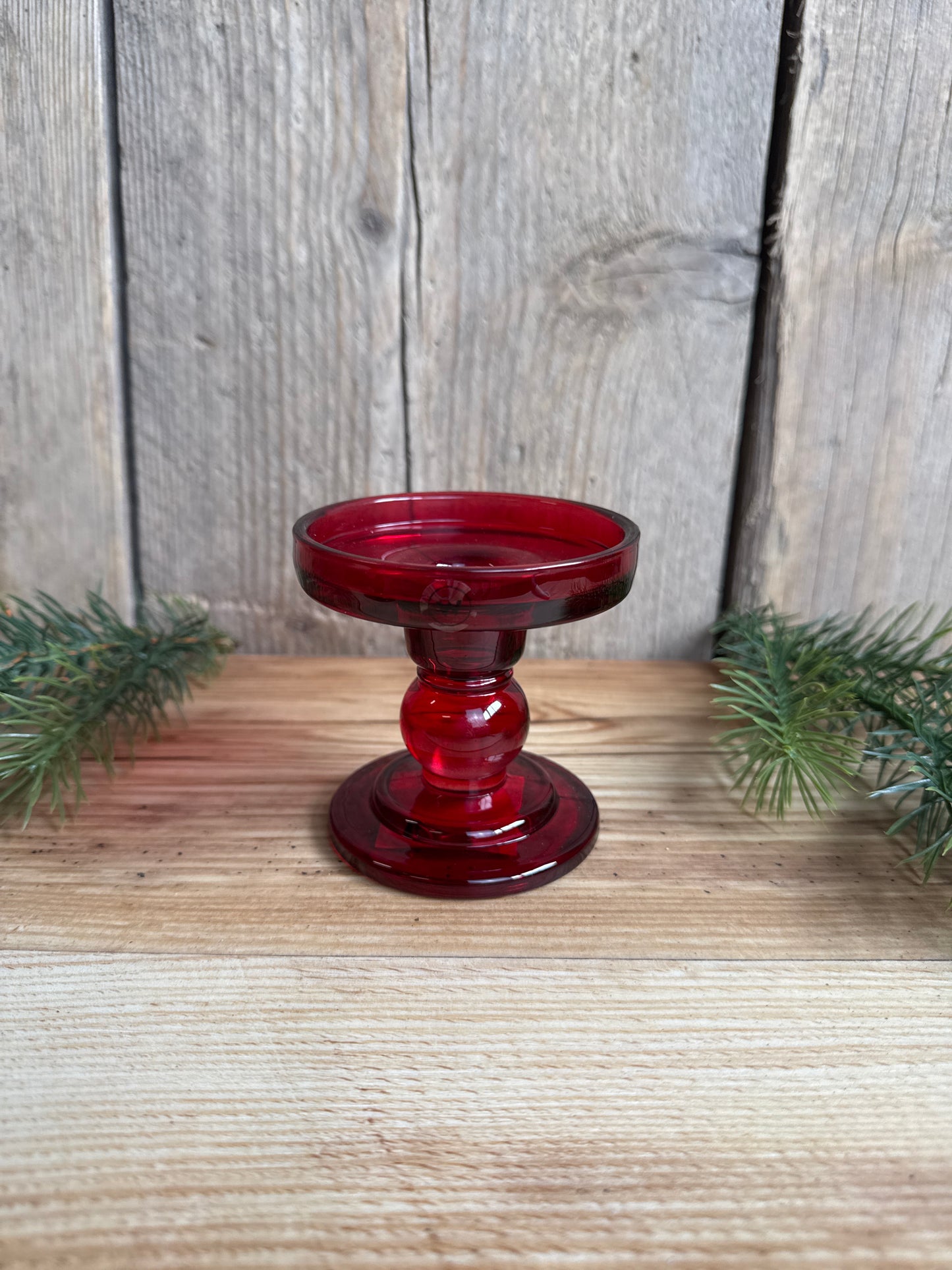 RED Candle Holder