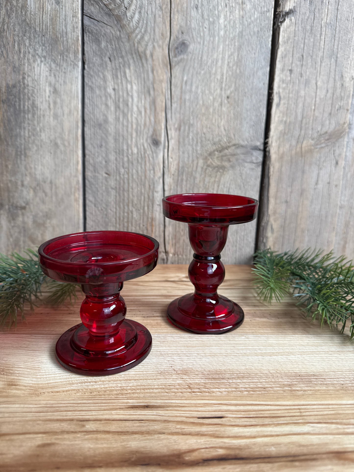 RED Candle Holder