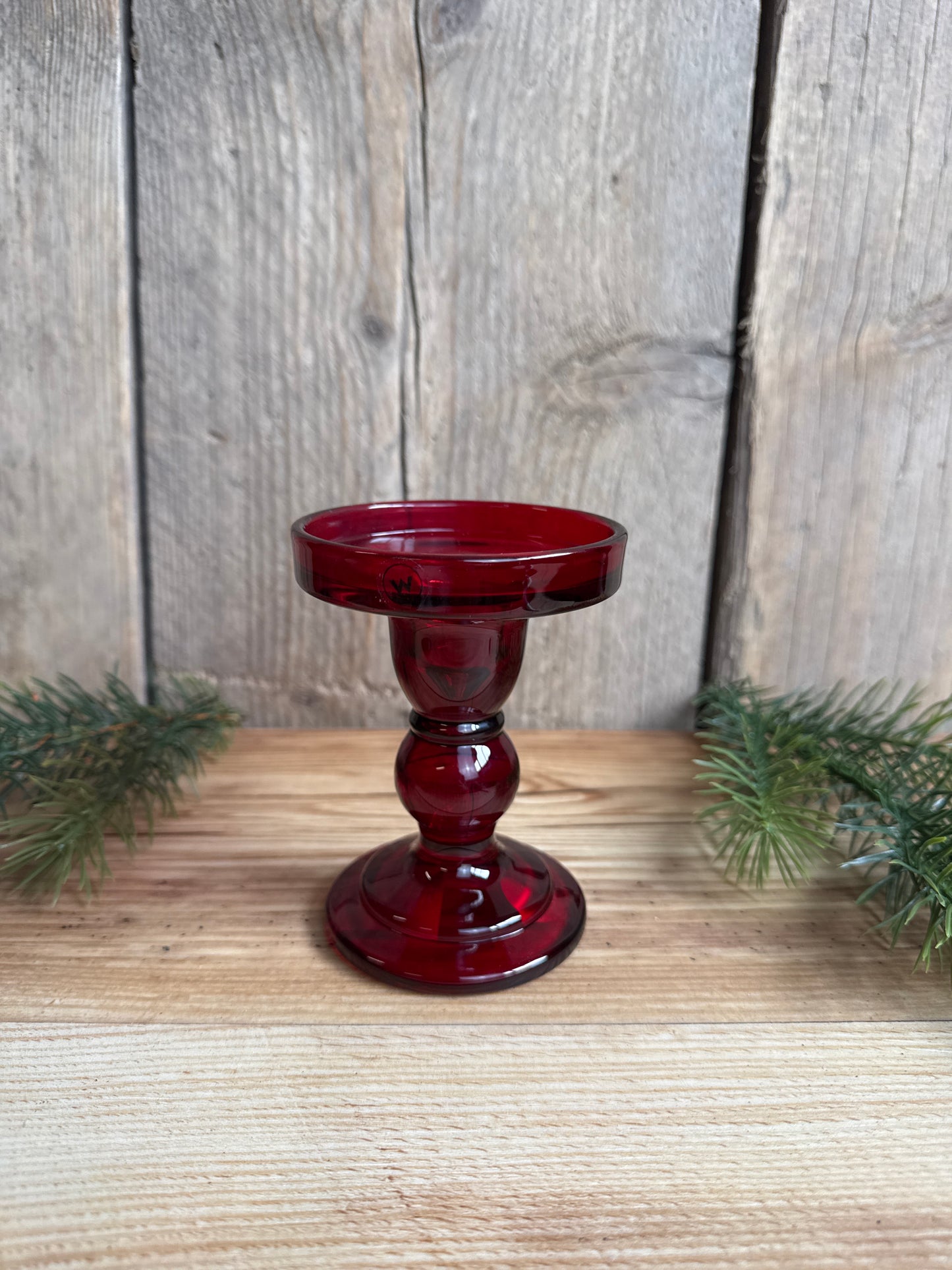 RED Candle Holder