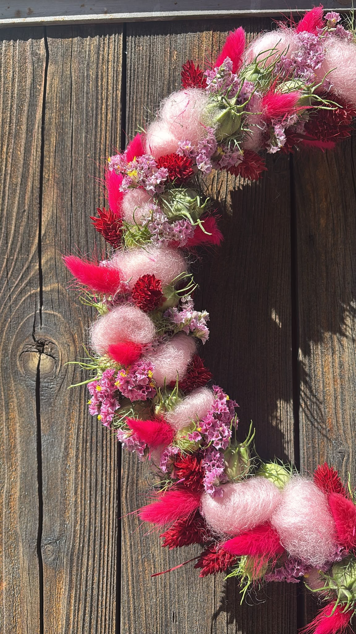 Trockenblumenkranz „Pink Bloom“ – Ø 30cm