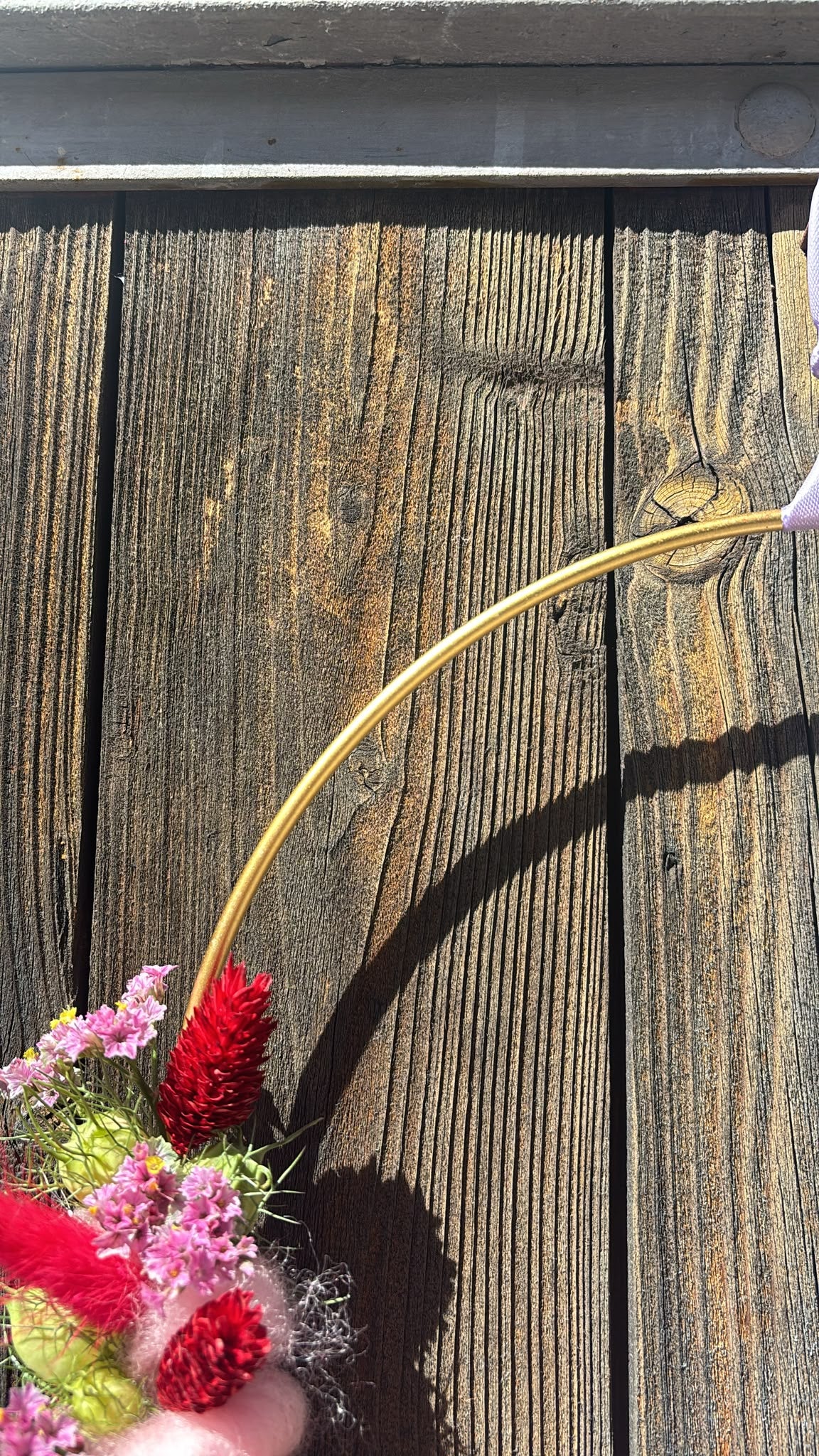Trockenblumen-Loop „Berry Blush“ – Ø 25 cm